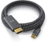 Фото #2 товара CSL - USB C to HDMI Cable 2.0-1 m - 4k UHD 3840 x 2160 4K @ 60Hz - 3D Capable - Thunderbolt 3 Compatible with MacBook Pro MacBook Air iMac iPad Surface Book Samsung Galaxy