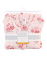 Фото #2 товара Baby Girls Premium Quilted Long Sleeve Sleeping Bag and Wearable Blanket, Blush Rose