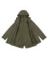 ფოტო #6 პროდუქტის Women's Water-Resistant Hooded Anorak Rain Jacket Trench Coat