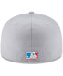 Фото #2 товара Men's Gray New York Yankees Cooperstown Collection Wool 59FIFTY Fitted Hat