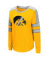 ფოტო #4 პროდუქტის Women's Gold Iowa Hawkeyes Trey Dolman Long Sleeve T-shirt