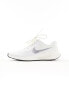 Nike Running Revolution 7 trainers in white and silver