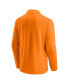 ფოტო #4 პროდუქტის Men's Tennessee Orange, Heathered Gray Tennessee Volunteers Primary Logo Quarter-Zip Jacket