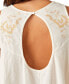 Фото #4 товара Women's Cotton Sleeveless Embroidered Top