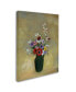 Odilon Redon 'Large Green Vase With Mixed Flowers' Canvas Art - 32" x 24" x 2"