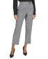 Women's Gingham Straight-Leg Pants