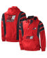 Men's Red, Black 23XI Racing Impact Half-Snap Pullover Jacket