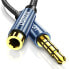 Przedłużacz adapter kabla słuchawek audio AUX mini jack 3.5 mm 2m niebieski