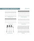 Фото #6 товара Toulon Satin 18/10 Stainless Steel 44 Piece Flatware Set, Service for 8