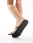 Фото #4 товара ASOS DESIGN Filo jelly flip-flops in black