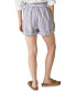 Фото #2 товара Women's Striped Paperbag Shorts