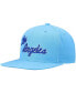ფოტო #1 პროდუქტის Men's Powder Blue Los Angeles Lakers Hardwood Classics Team Ground 2.0 Snapback Hat