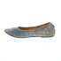 Bed Stu Step F301601 Womens Gray Leather Slip On Ballet Flats Shoes 6