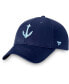 Фото #2 товара Men's Deep Sea Navy Blue Seattle Kraken Core Secondary Logo Adjustable Hat