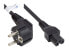 Фото #1 товара Good Connections P0150-S010 - 1 m - Power plug type E+F - C15 coupler - H05V2V2-F - 250 V - 10 A
