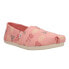 TOMS Alpargata Slip On Womens Pink Flats Casual 10017959T