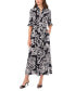 ფოტო #1 პროდუქტის Women's Printed Maxi Shirtdress