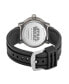 Men's Disney Star Wars Mandalorian, the Vintage Inspired Alloy Black Rubber Strap Watch 44mm