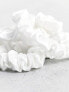 Easilocks Classic Small Satin Scrunchie in White - 3 Pack