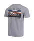 Фото #2 товара Men's Pepperdine Waves Comfort Colors Campus Scenery T-shirt - Gray