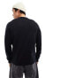 Fred Perry classic crew neck jumper in black