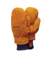 ფოტო #3 პროდუქტის Men's Warm Fleece Lined Fiberfill Insulated Leather Mitten Gloves