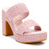 BEACH by Matisse Gem Platform Womens Pink Dress Sandals GEM-866