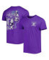 Фото #2 товара Men's Purple Kansas State Wildcats Vintage-Like Through the Years Two-Hit T-shirt