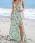 Фото #2 товара Women's Ditsy Floral Cutout Maxi Beach Dress