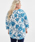 Plus Size Printed Scoop-Neck Top, Created for Macy's