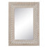 Фото #6 товара Зеркало настенное Белое Натуральное Кристалл Манго Деревянное MDF Дерево Вертикальное 71,1 x 5,1 x 101,6 см BB Home