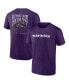 Фото #1 товара Men's Purple Baltimore Ravens Big and Tall Two-Sided T-shirt