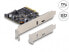 Фото #1 товара Delock 90074 - PCIe - SATA - USB 3.2 Gen 2 (3.1 Gen 2) - USB Type-C - Male - Full-height / Low-profile - PCIe 4.0 - SATA 15-pin