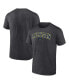 Фото #1 товара Men's Heather Charcoal Michigan Wolverines Campus T-shirt