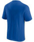 Фото #4 товара Men's Royal, Heathered Gray Buffalo Bills Throwback Colorblock T-shirt