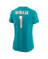ფოტო #3 პროდუქტის Women's Tua Tagovailoa Aqua Miami Dolphins Player Name and Number T-shirt