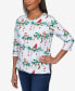 Petite Classics Birds on a Branch Double Strap Top