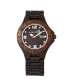 ფოტო #1 პროდუქტის Raywood Wood Bracelet Watch W/Date Brown 47Mm
