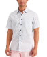ფოტო #1 პროდუქტის Men's Regular-Fit Geo Dobby Shirt, Created for Macy's