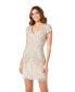 ფოტო #1 პროდუქტის Women's Brooklyn Beaded Fitted Short Dress with Open Back