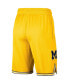 Men's Maize Michigan Wolverines Replica Team Basketball Shorts