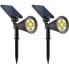Фото #1 товара LUMI GARDEN 2er Set Strahler Spot Solar LED Spiky - Warmweies Licht - 34 cm