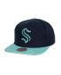 Фото #1 товара Men's Navy Seattle Kraken Core Team Ground 2.0 Snapback Hat