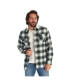 Фото #1 товара Clothing Men's Faux Fur Lined Plaid Shirt Jacket