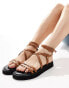 Фото #4 товара Truffle Collection ankle strap sandals in tan