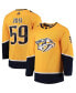 Фото #2 товара Men's Roman Josi Gold Nashville Predators Home Authentic Pro Player Jersey