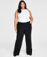 Фото #1 товара Plus and Petite Plus Size Curvy Bootcut Pants, Created for Macy's