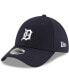 Фото #1 товара Men's Navy Detroit Tigers Home Team Logo Classic 39THIRTY Flex Hat