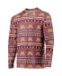 ფოტო #3 პროდუქტის Men's Maroon Minnesota Golden Gophers Ugly Sweater Long Sleeve T-shirt and Pants Sleep Set