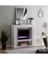 Arell Stainless Steel Color Changing Electric Fireplace